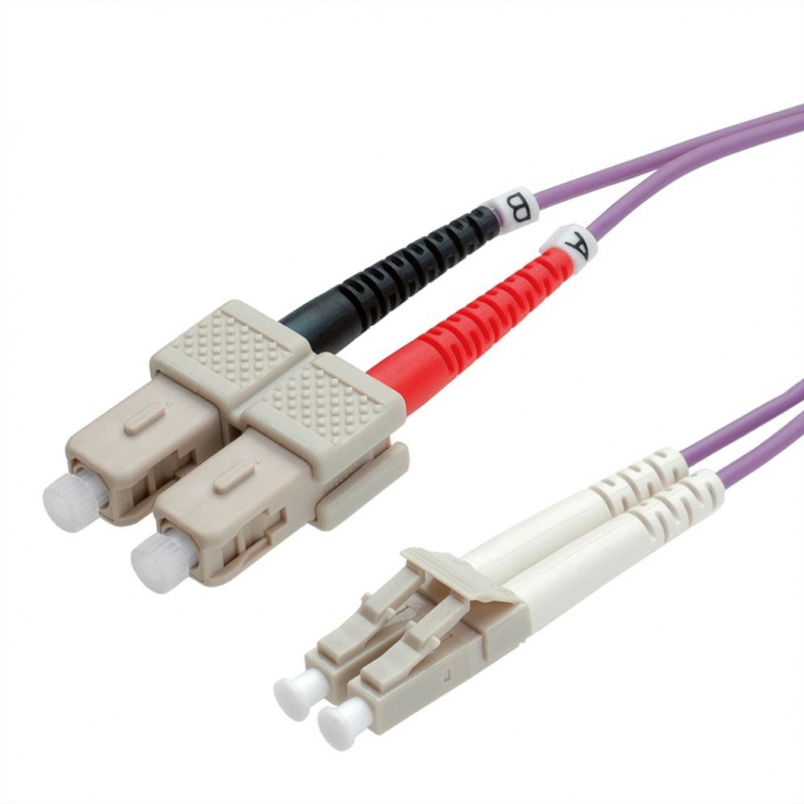 Imagine Cablu fibra optica LC-SC OM4 duplex multimode 2m, Value 21.99.8762
