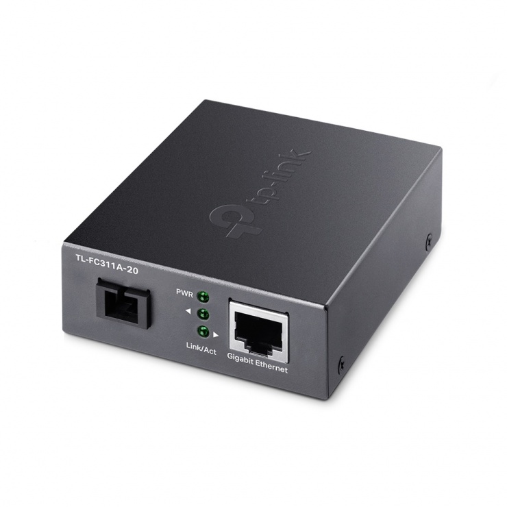 Imagine Media convertor Gigabit WDM SC Single-Mode, TP-LINK FC311A-20